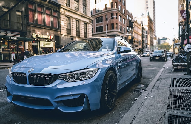 BMW BLUE CAR